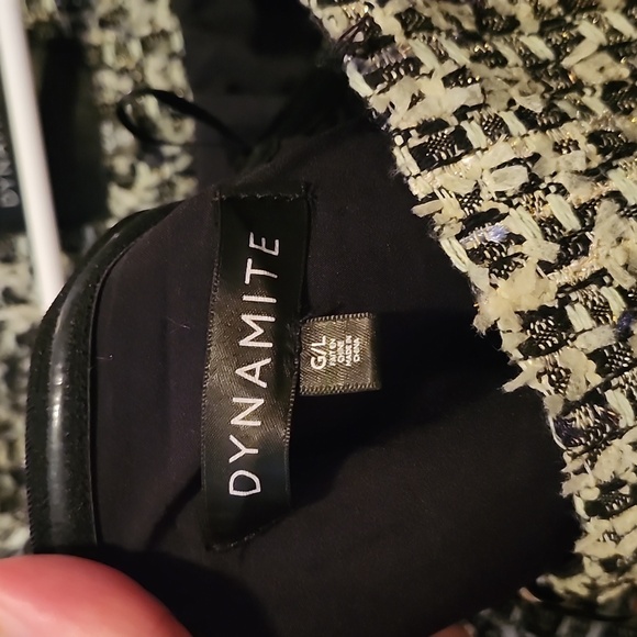 Green Tweed Dress and Blazer Set - Picture 5 of 6